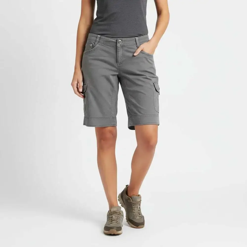 Kuhl Women's Patina Dye Cargo Shorts Size 10 Gray Hiking Outdoor Utility